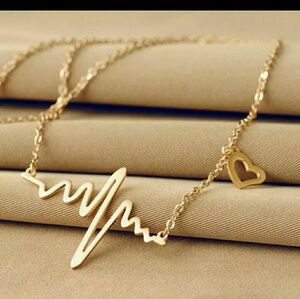 Heartbeat Necklace EKG pendant
